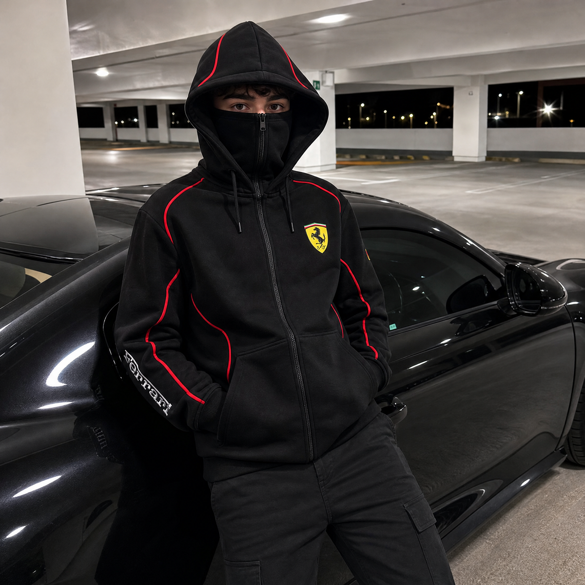 RevZips Rosso Edition with car